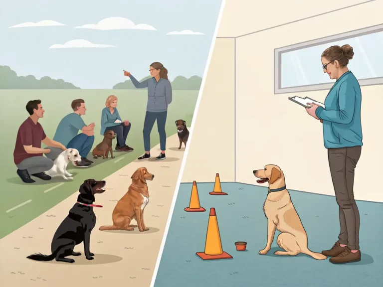 Group Dog Training Classes vs One-to-One Training